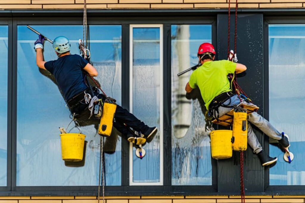 building facade cleaning